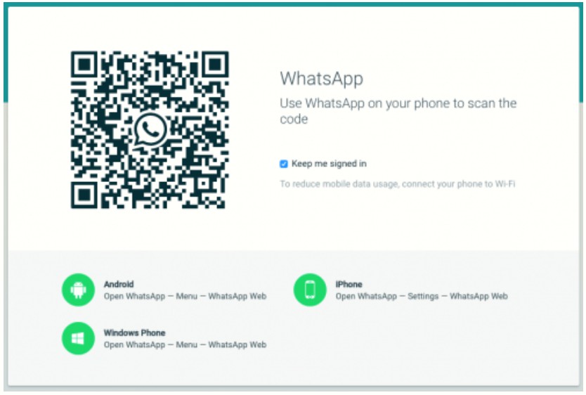 WhatsApp QR Code Scan