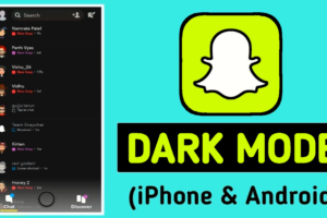 enable dark mode in snapchat