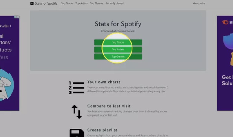 how to see stats of Spotify on PC and mobile